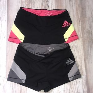 Two pairs of Adidas spandex